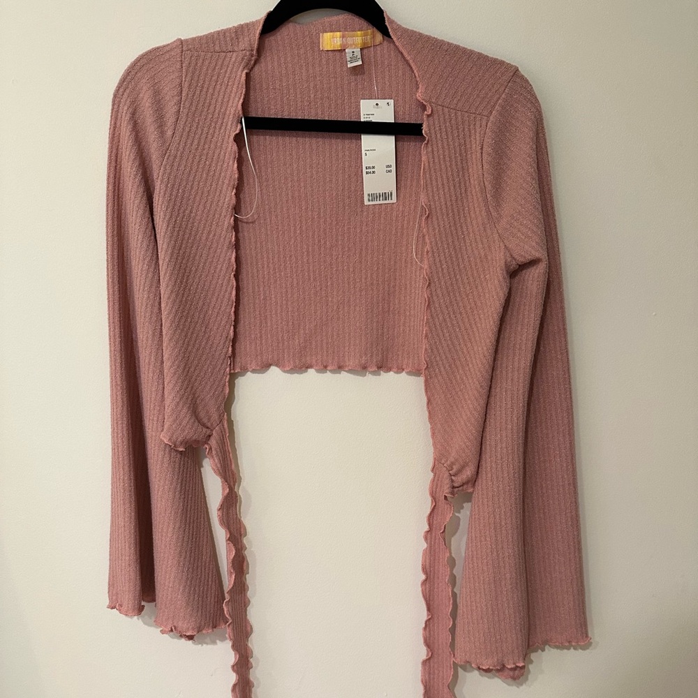 Urban Outfitters Bell Sleeves Pink CropTop